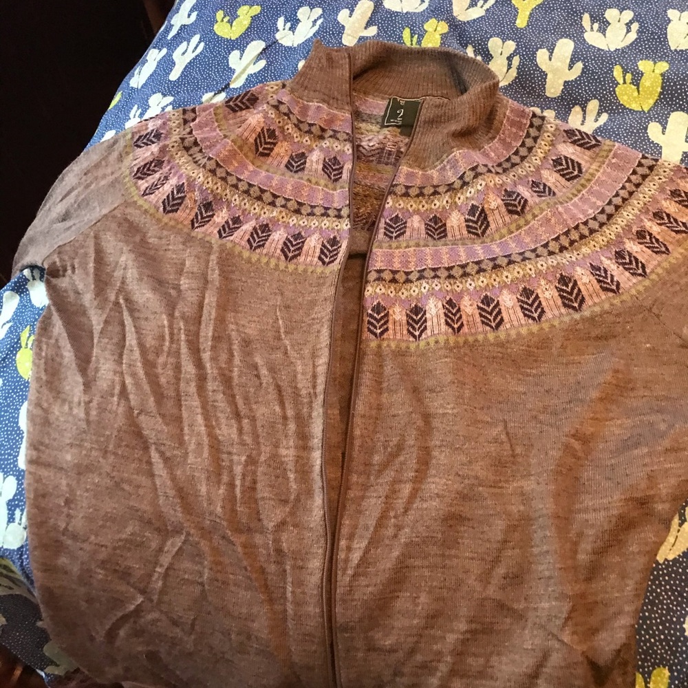 Wool rich sweater gray extra-large